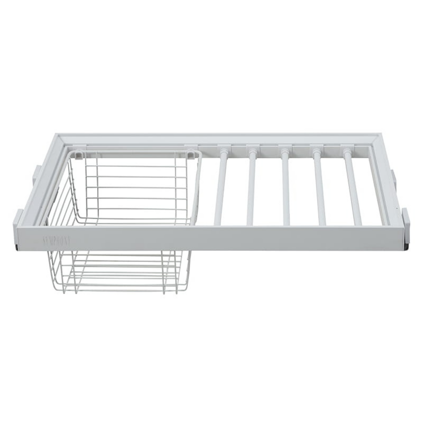 Trouser Hanger + Basket 600 SYMPHONY - White