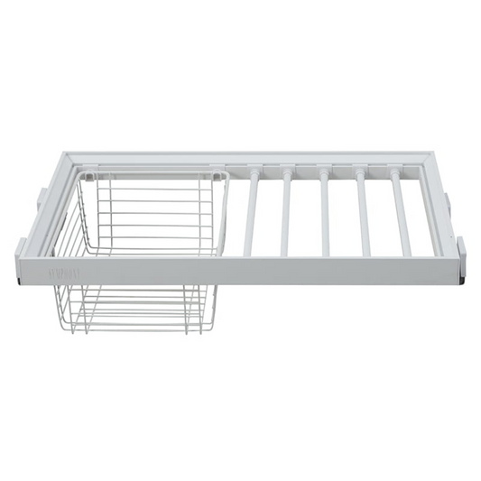 Trouser Hanger + Basket 800 SYMPHONY - White