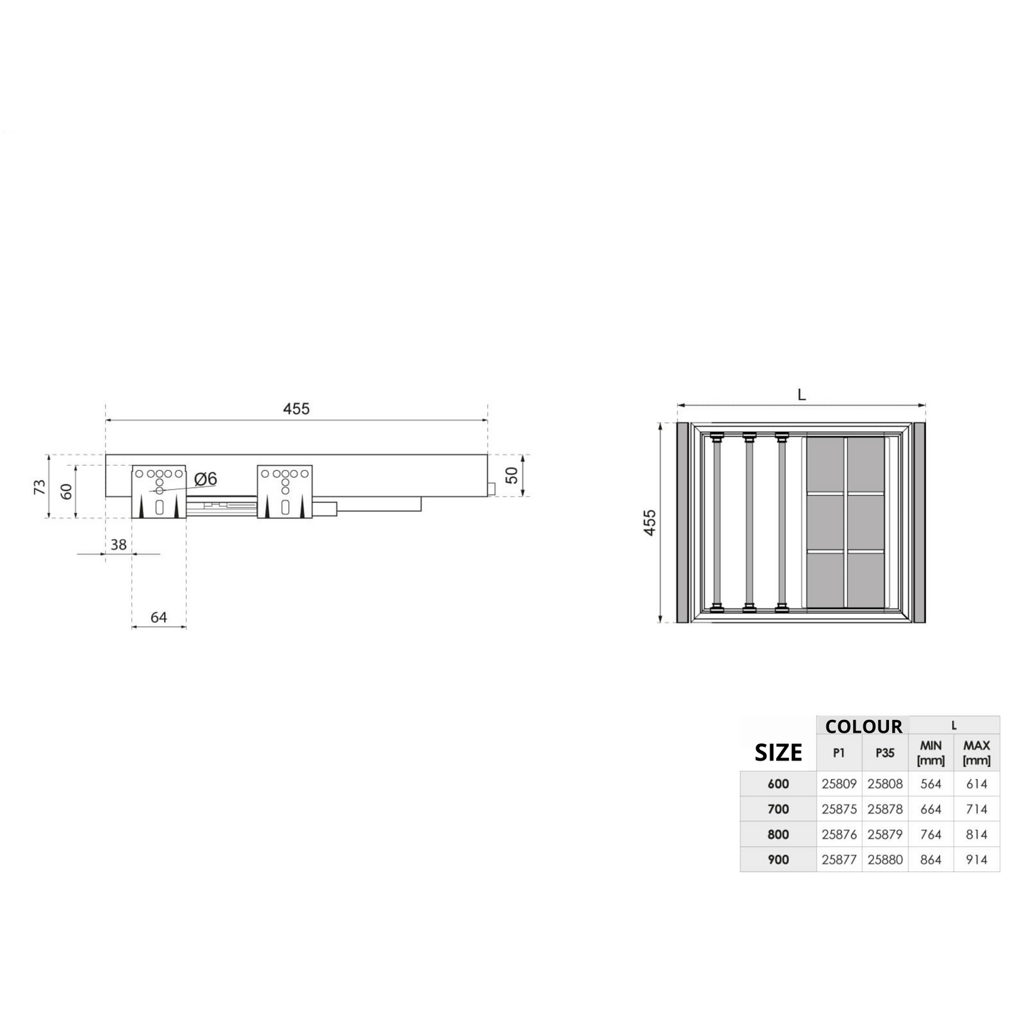 Trouser Hanger + Organiser 600 SYMPHONY - Anthracite
