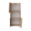 Wall Unit VISTE - Living Room Furniture Set - Scandi / Truffle / White Gloss