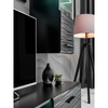 Wall Unit BLADE MINI - Living Room Furniture Set - Black Matt / Sahara 3D