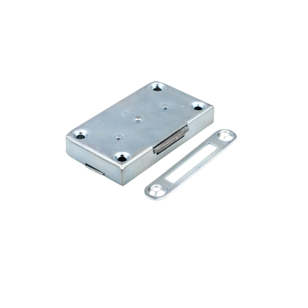 Furniture Lock 35x60 mm - White Galvanised