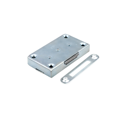 Furniture Lock 35x60 mm - White Galvanised