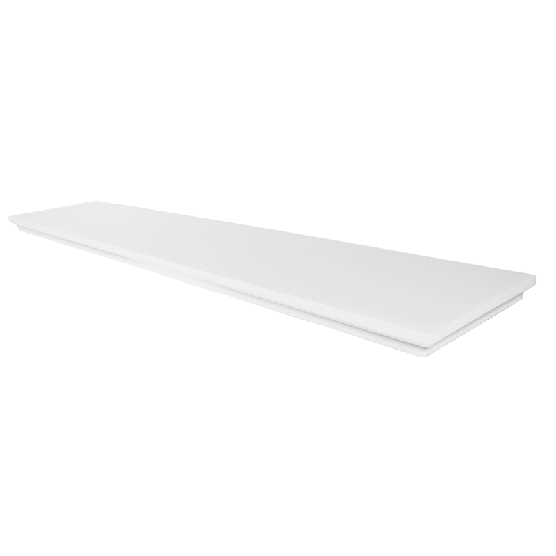 Classic Concealed Floating Shelf - Set of 3 - Matt White - 800 mm