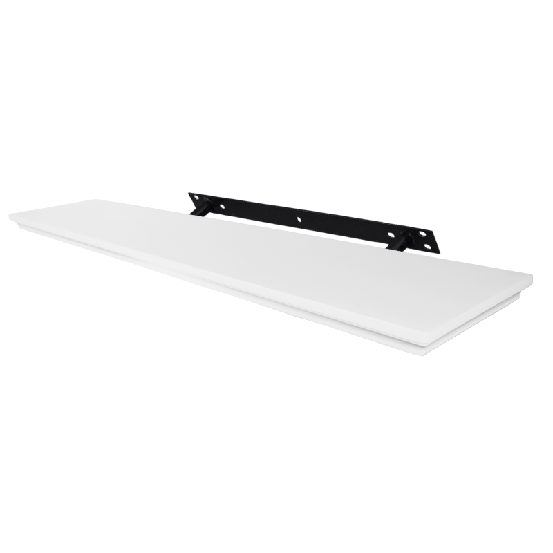 Classic Concealed Floating Shelf - Set of 3 - Matt White - 1180 mm