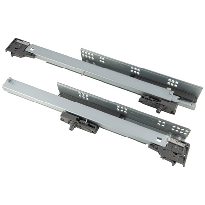 Push-to-Open Concealed Undermount Drawer Runners, Full Extension - 500mm