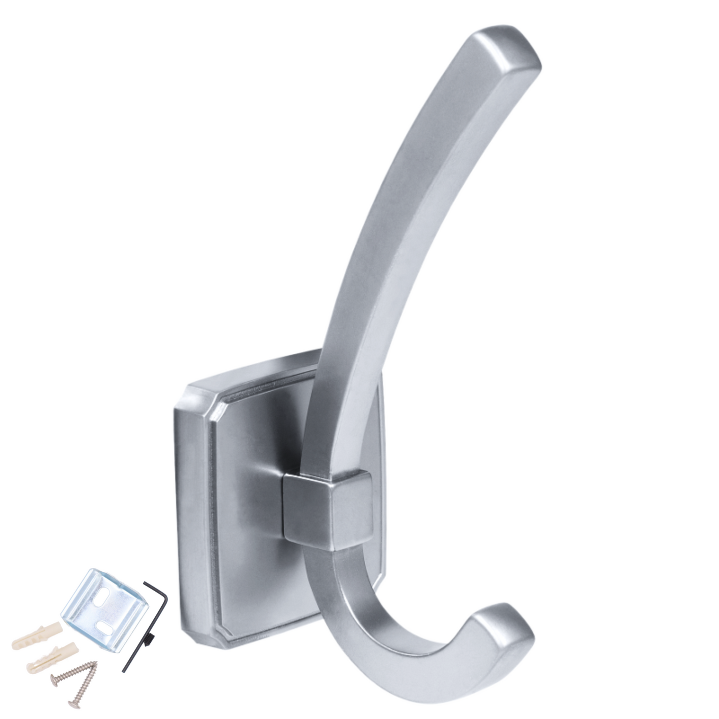 Double Hat & Coat Hook - 122mm - Chrome – Furnica