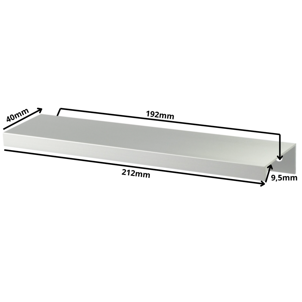 Edge Grip Round Profile Handle 192mm (212mm total length) - Electropoler