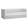 ALBI - Youth Bedroom Furniture Set - White Matt / Cool Grey Gloss