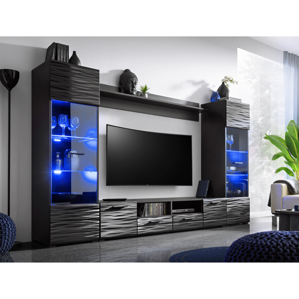 Black living room top suit
