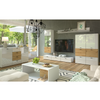 Wall Unit MILA - Living Room Furniture Set - Artisan Oak / White Gloss