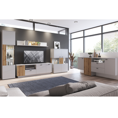 VERO - Living Room Furniture Set - Ash Grey / Coast Evoke Oak