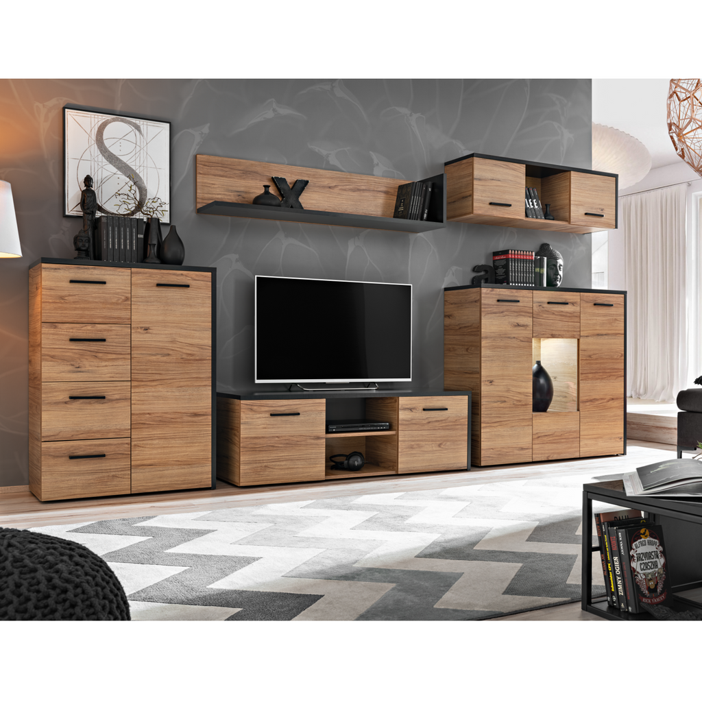 Oak wall units online for living room