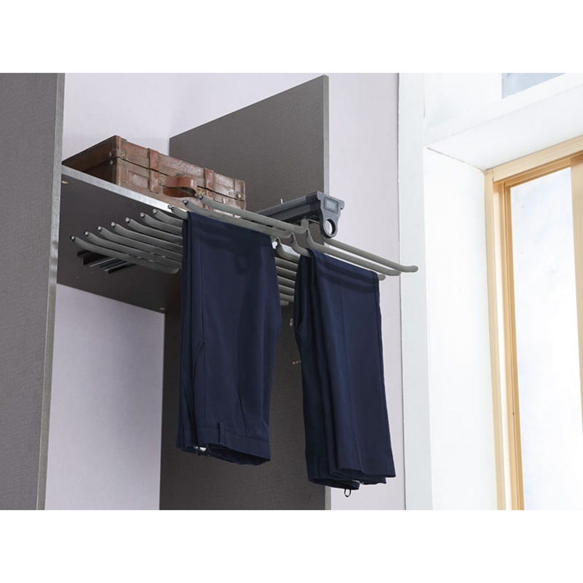 Double Trouser Hanger SYMPHONY - Anthracite (5) – Furnica