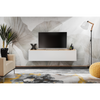 CARLO II - Living Room Furniture Set - White Matt / Wotan Oak