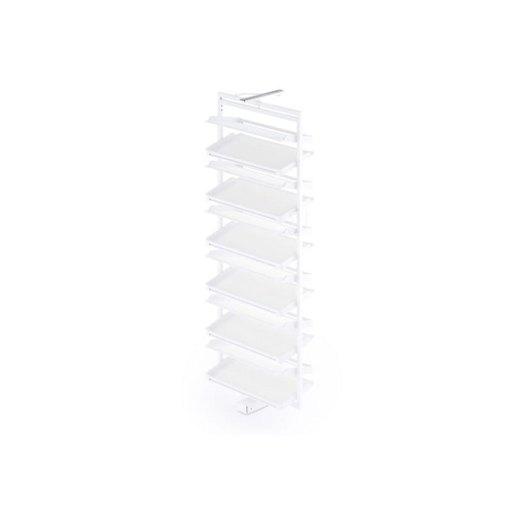 Rotary shoe basket (12 shelves) - White