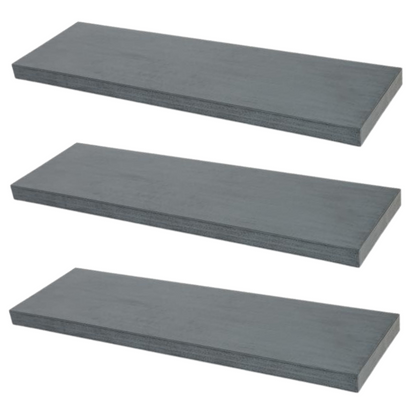 Concealed Floating Shelf - Set of 3 - Industrial Grey - 1200 mm