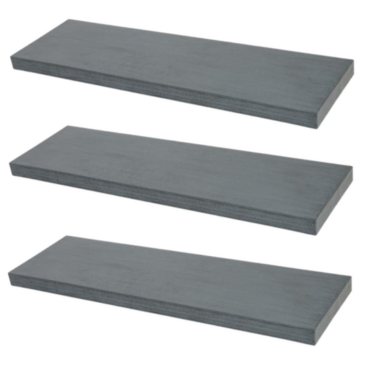 Concealed Floating Shelf - Set of 3 - Industrial Grey - 1200 mm