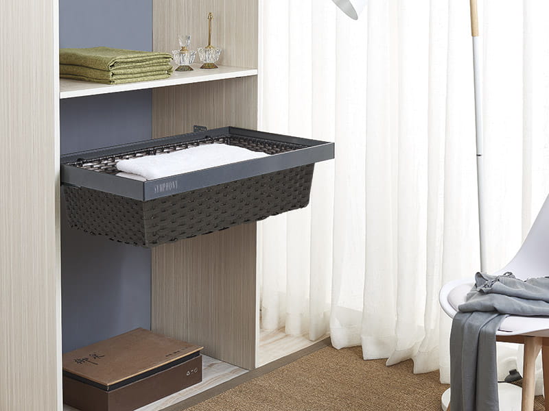 Rattan Basket 800 SYMPHONY - Anthracite