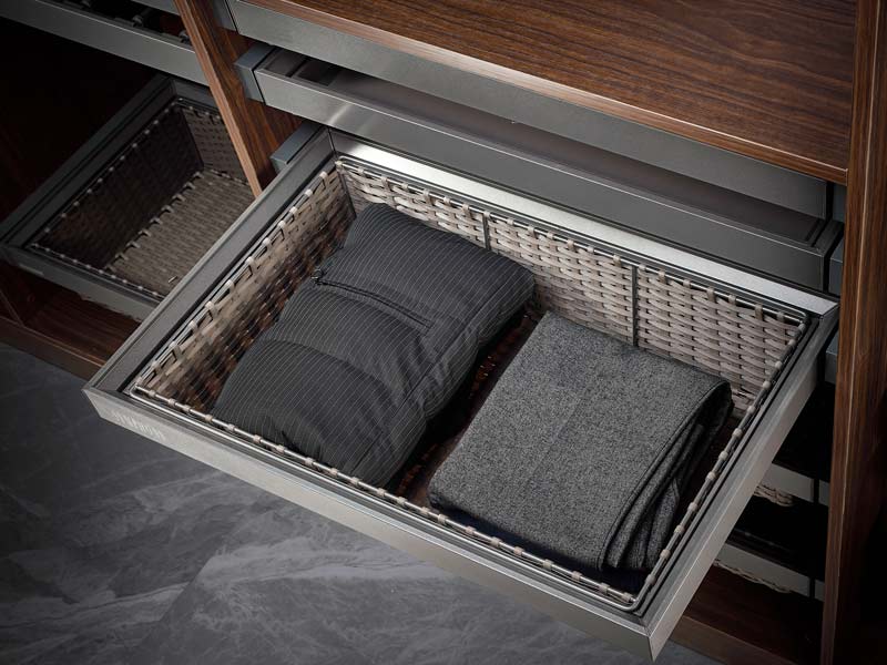 Rattan Basket 800 SYMPHONY - Anthracite