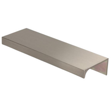 Edge Grip Round Profile Handle 480mm (500mm total length) - Brushed Steel