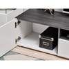 Wall Unit SOLIDO TWIN - Living Room Furniture Set - Norwegian Pine / White Gloss
