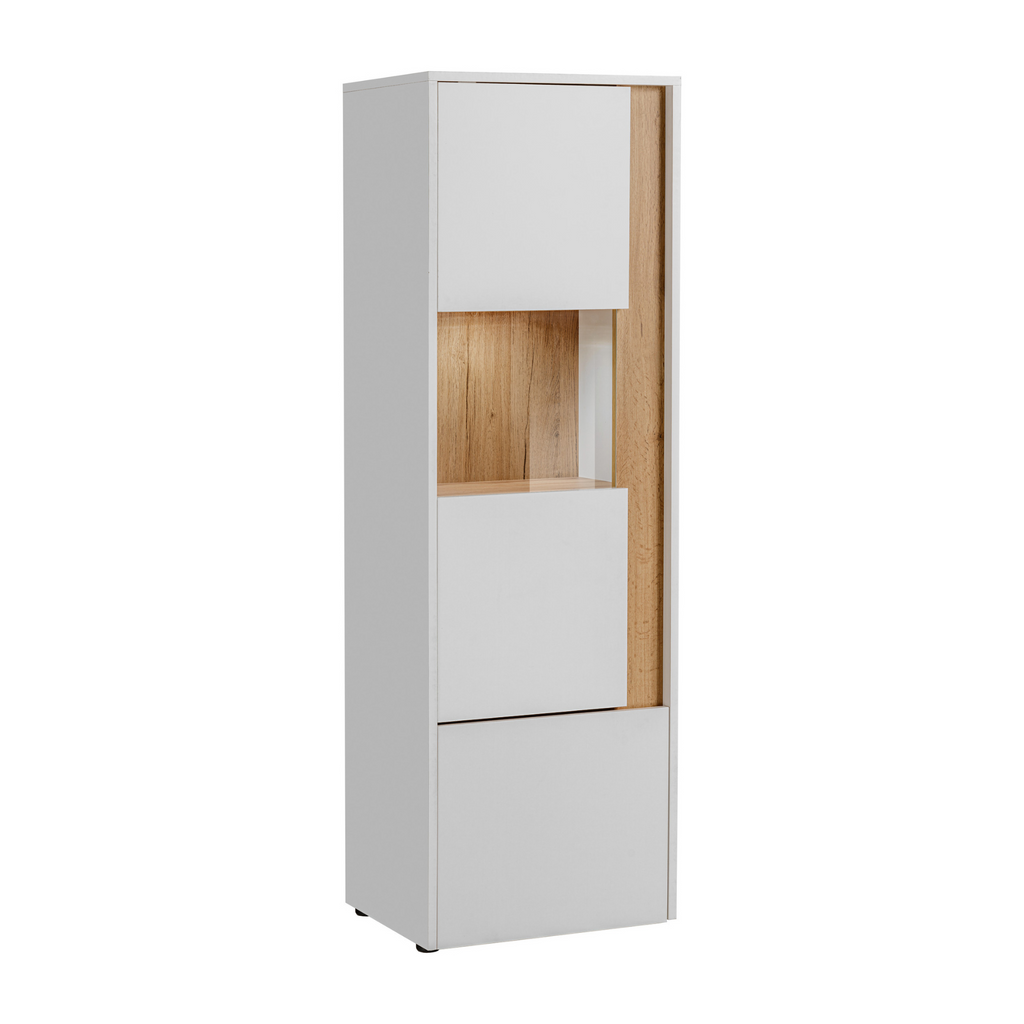 CARLO II - Living Room Furniture Set - White Matt / Wotan Oak