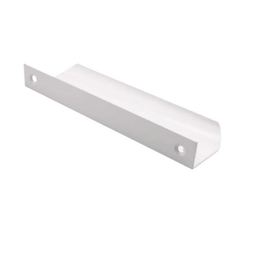 Edge Grip Round Profile Handle 320mm (340mm total length) - White