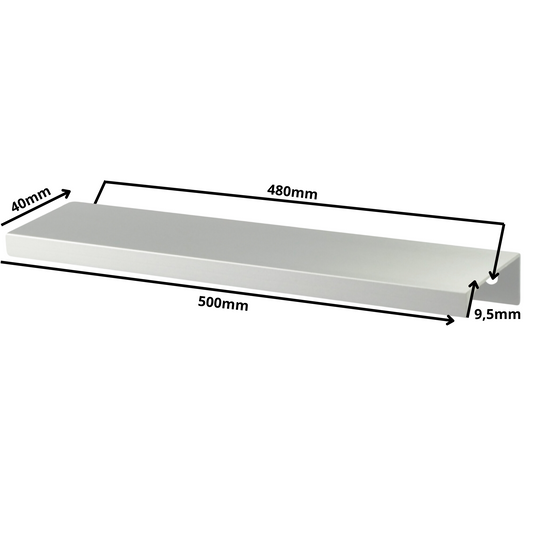 Edge Grip Round Profile Handle 480mm (500mm total length) - Electropoler