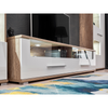 Wall Unit SANDER - Living Room Furniture Set - Monument Oak / White Gloss