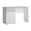 ALBI III - Youth Bedroom Furniture Set - White Matt / Cool Grey Gloss