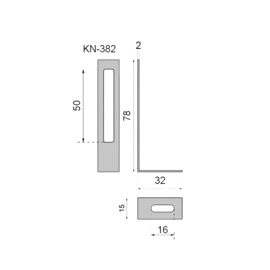 Metal Furniture Angle Bracket - Sheet Steel