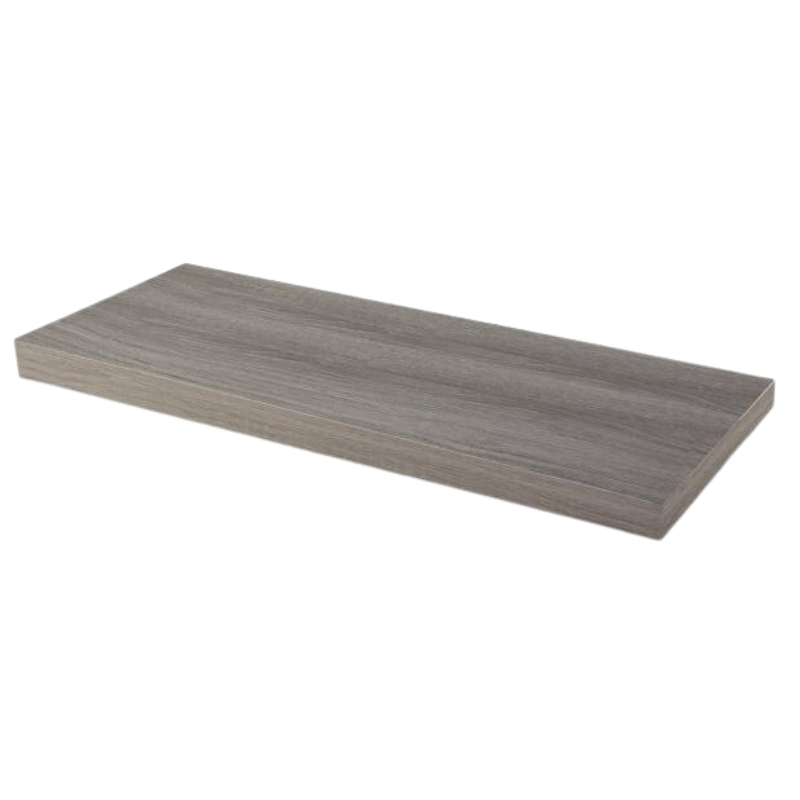 Concealed Floating Shelf - Set of 3 - Grey Oak - 600 mm