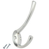 Double Hat & Coat Hook -108mm - Chrome