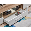 Wall Unit SANDER - Living Room Furniture Set - Monument Oak / White Gloss