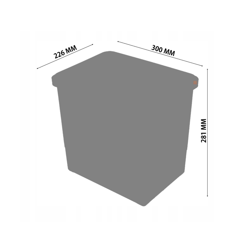 Soft-Close Waste Separation Bin 3x15 l + 1x6 l - 600 mm Cabinet