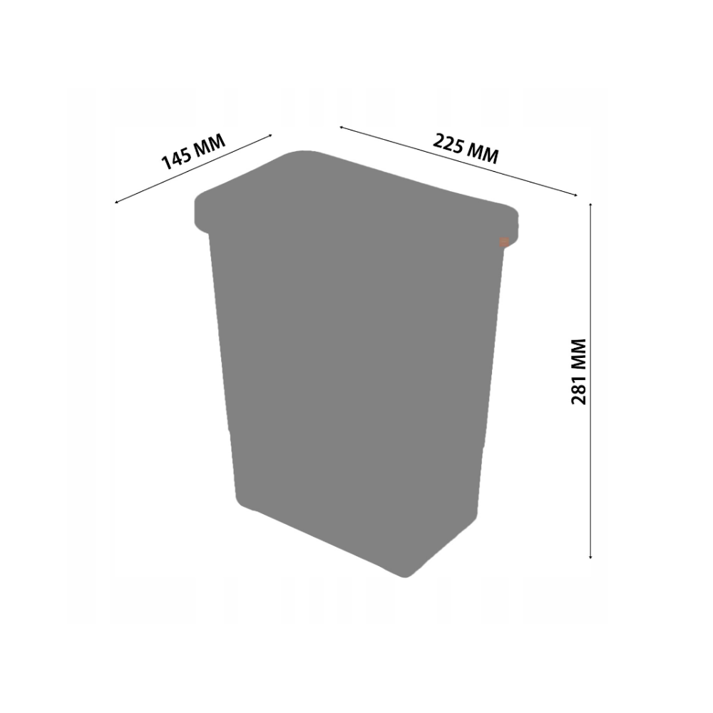Soft-Close Waste Separation Bin 3x15 l + 3x6 l - 600 mm Cabinet