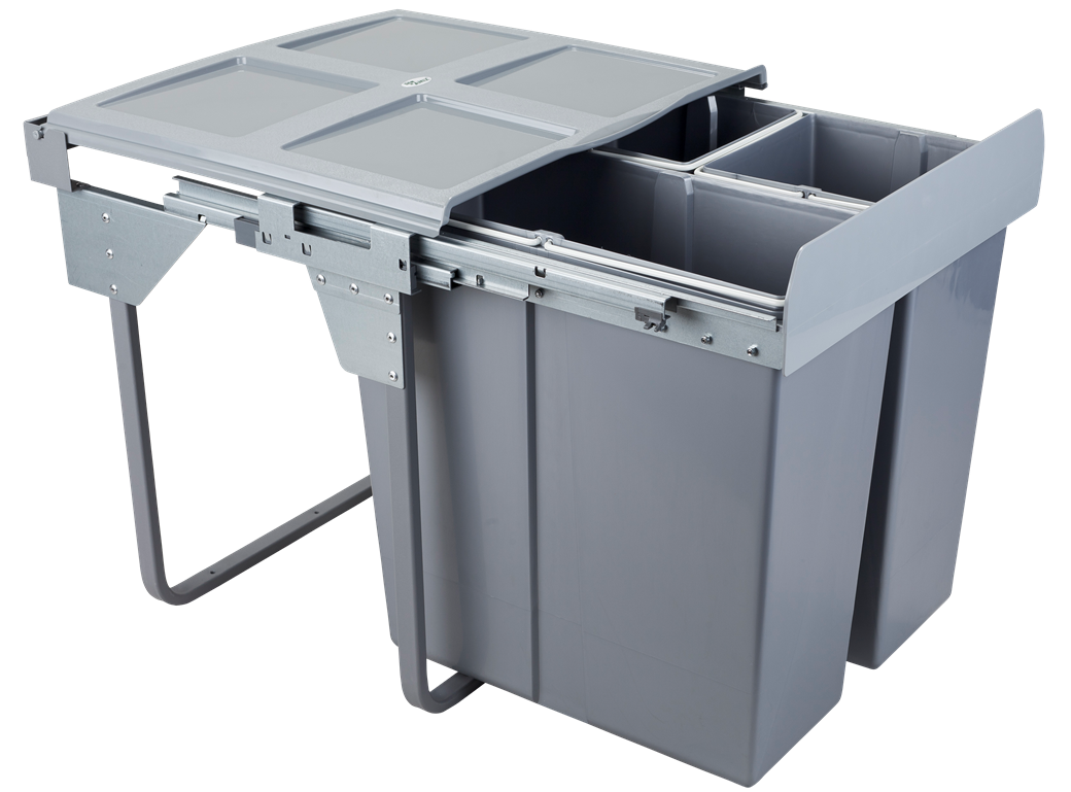Waste Separation Bin 34 l + 2x17 l - 600 mm Cabinet