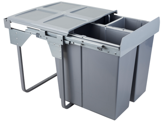 Waste Separation Bin 34 l + 2x17 l - 600 mm Cabinet