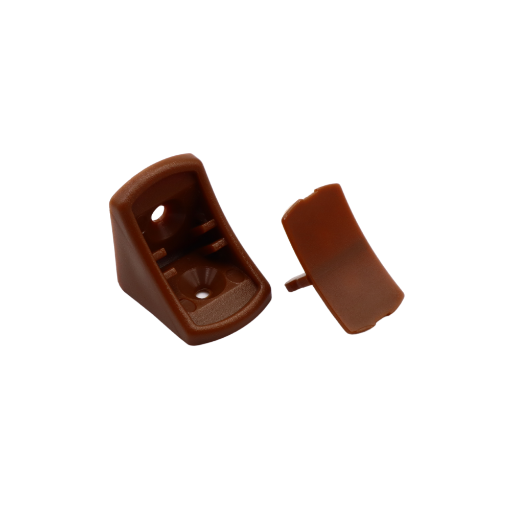 Rounded Plastic Cabinet Connector with Separate Cover