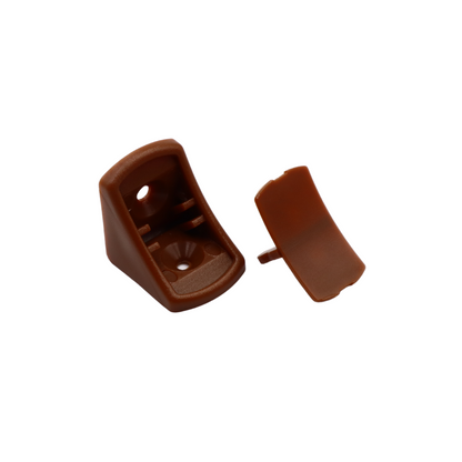 Rounded Plastic Cabinet Connector with Separate Cover