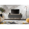 CARLO IV - Living Room Furniture Set - Anthracite Grey / Wotan Oak