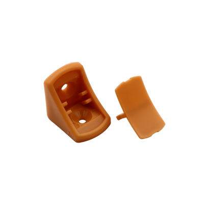 Rounded Plastic Cabinet Connector with Separate Cover