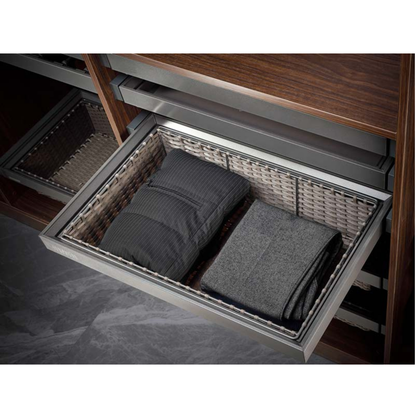 Rattan Basket 600 SYMPHONY - Anthracite