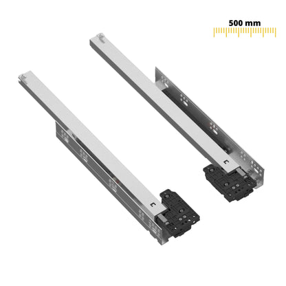 Set of Soft-Close Concealed Undermount Slides, Full Extension