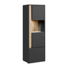 CARLO IV - Living Room Furniture Set - Anthracite Grey / Wotan Oak