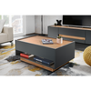 CARLO IV - Living Room Furniture Set - Anthracite Grey / Wotan Oak