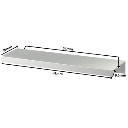 Edge Grip Round Profile Handle 64mm (84mm total length) - Electropolished (2) – Furnica