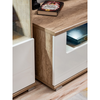 Wall Unit SANDER - Living Room Furniture Set - Monument Oak / White Gloss