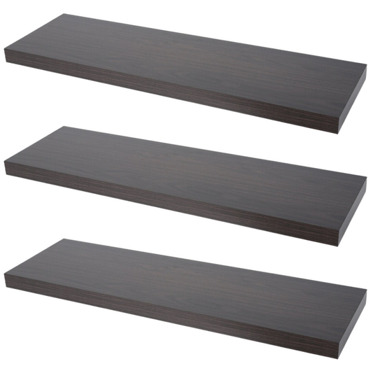 Concealed Floating Shelf - Set of 3 - Wenge - 800 mm